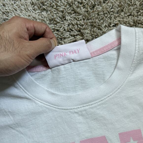 Pink Tape Lil Uzi x Seventh Heaven Band Tee White T-Shirt Men’s Size XL - Picture 3 of 9